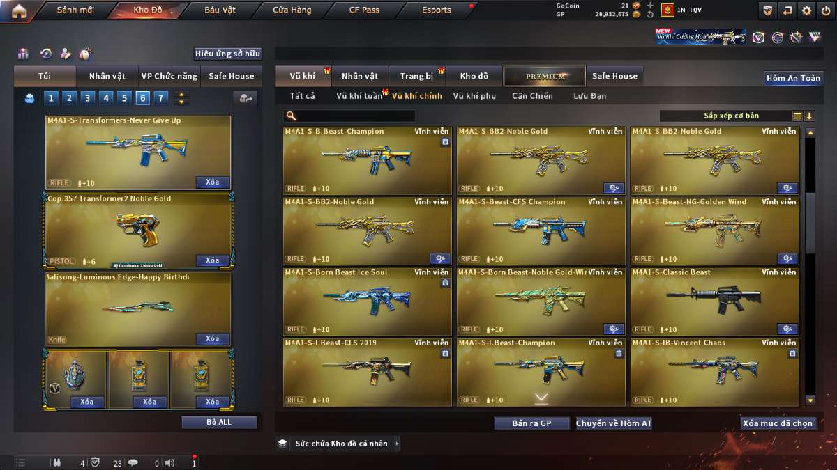 shop acc cf uy tin gia re